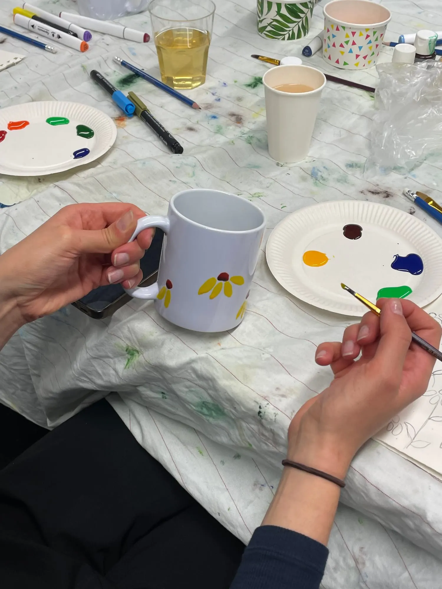 Sfeerbeeld van de workshop Mokken.